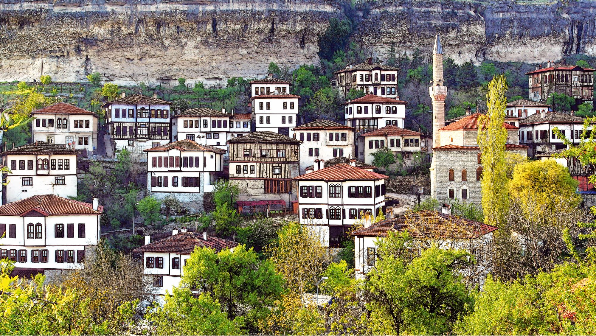 土耳其風景如畫的百年古城番紅花城和達達伊入選國際慢城